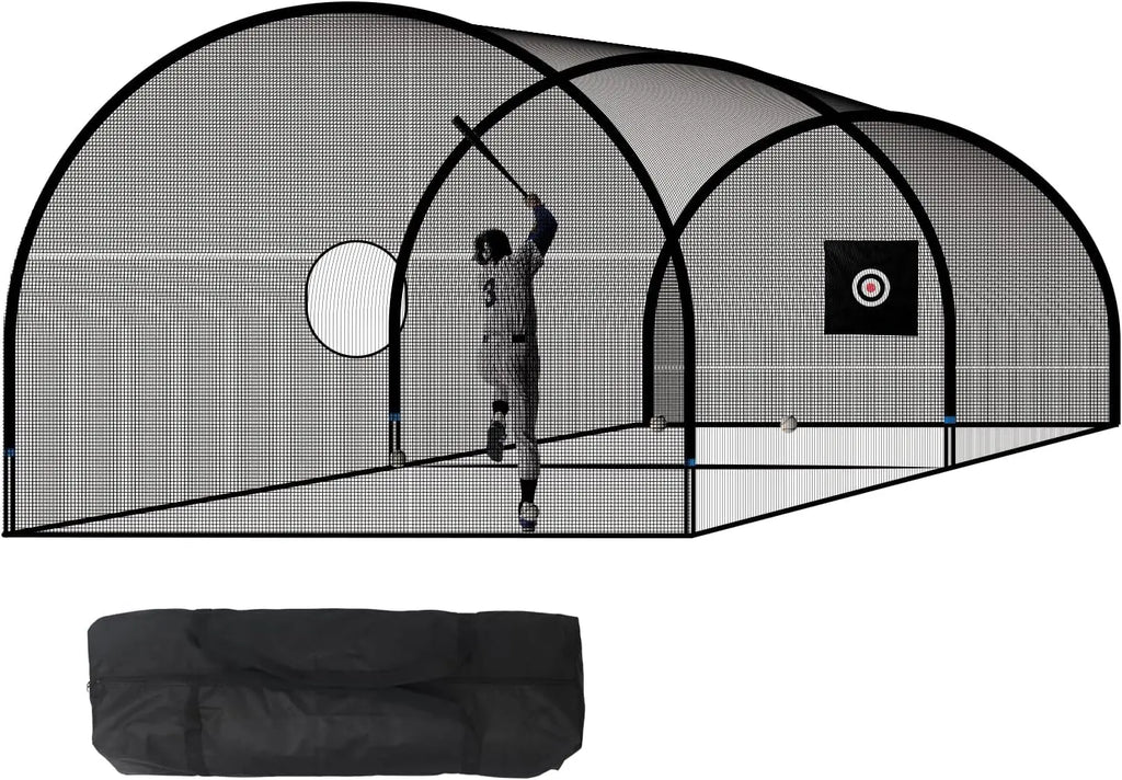 Baseball & Softball Hitting Cage Net and Frame